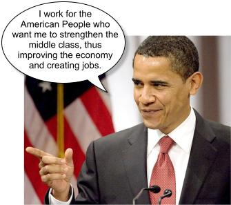 President Obama works for the American people